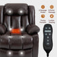 Dual Motor Infinite Position Up to 350 LBS Electric Medium size Brown Power Lift Recliner Chair with 8-Point Vibration Massage and Lumbar Heating