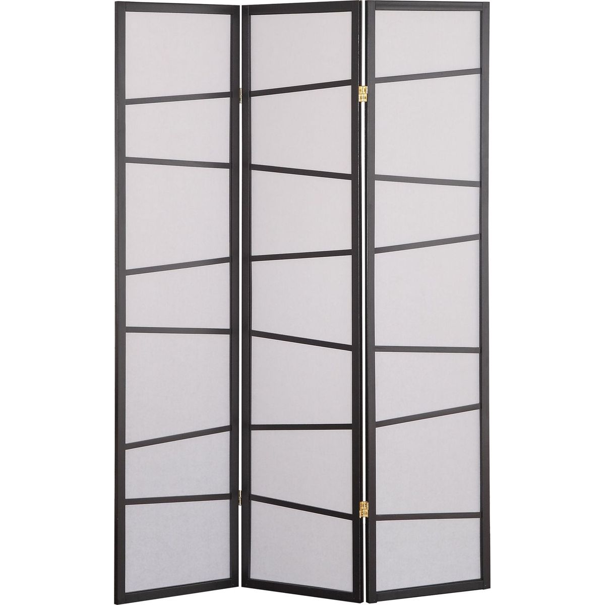 3-Panel Screen Room Divider, Black