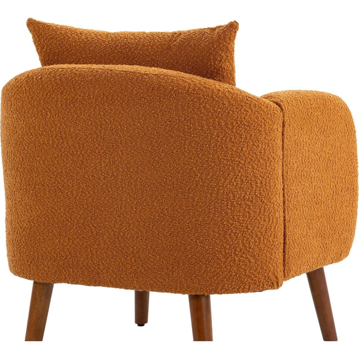 Wood Frame Armchair, Modern Accent Chair Lounge Chair for Living Room