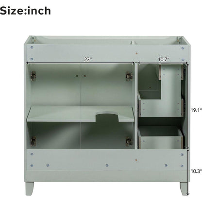 [Cabinet Only] 36" Green Bathroom Vanity(Sink not included)