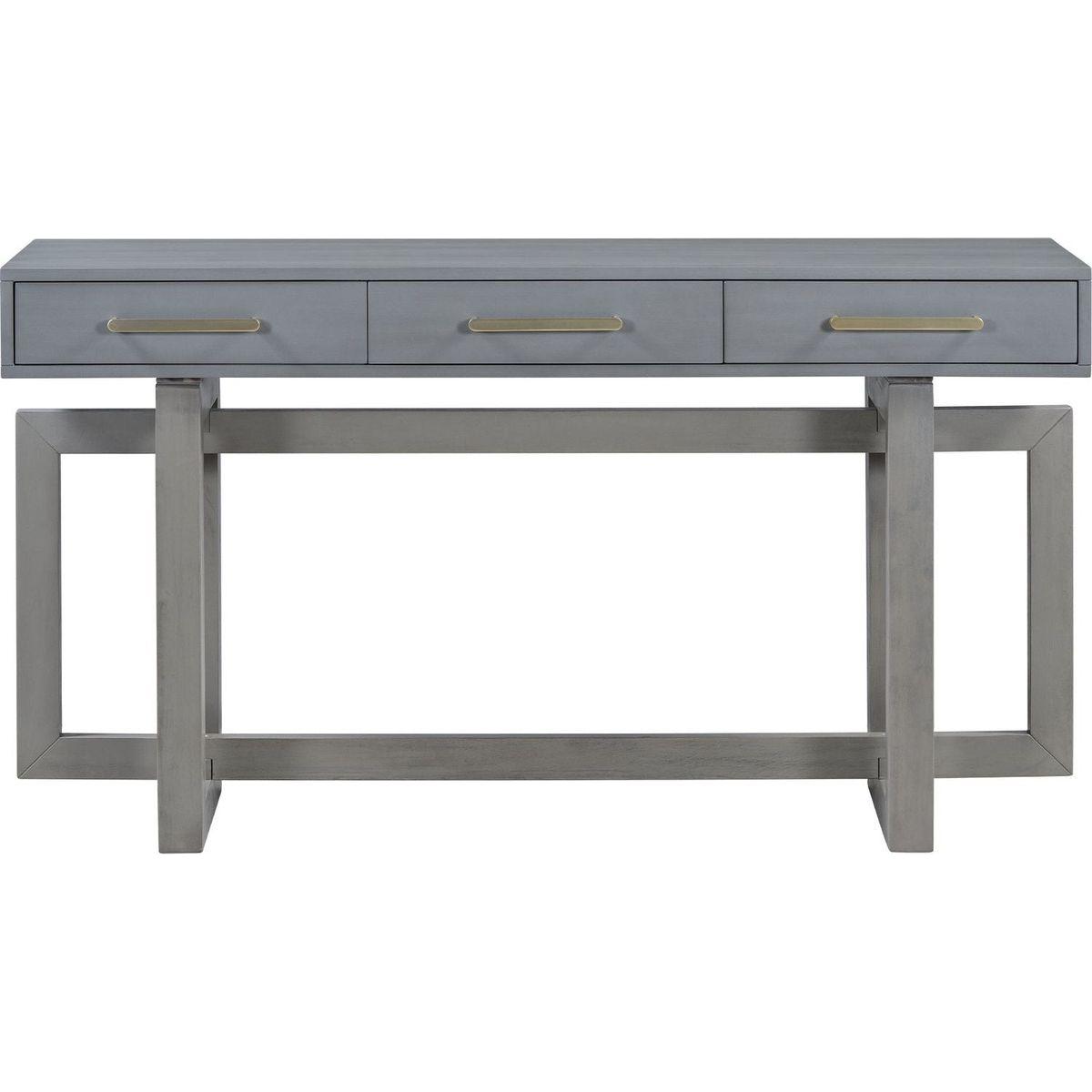 Elegant Console Table with Three Drawers, Extra Long Entryway Table for Entryway, Hallway, Living Room, Foyer, Corridor