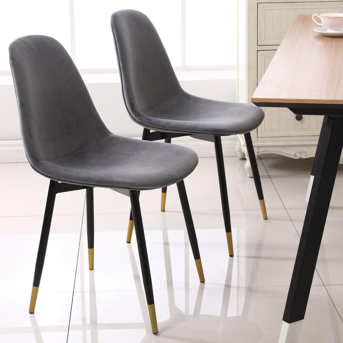 Lassan Contemporary 5-Piece Dining Set, White Round Dining Table with 4 Chairs