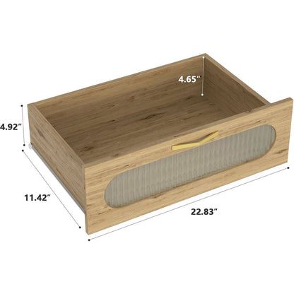 Wood 6 Drawer Dresser for Bedroom, Large Double Dresser with Wide Drawers, Modern Chest of Drawers,Storage Organizer Dresser,Nursery Dresser,for Living Room, Hallway, Bedroom, Kids Bedroom