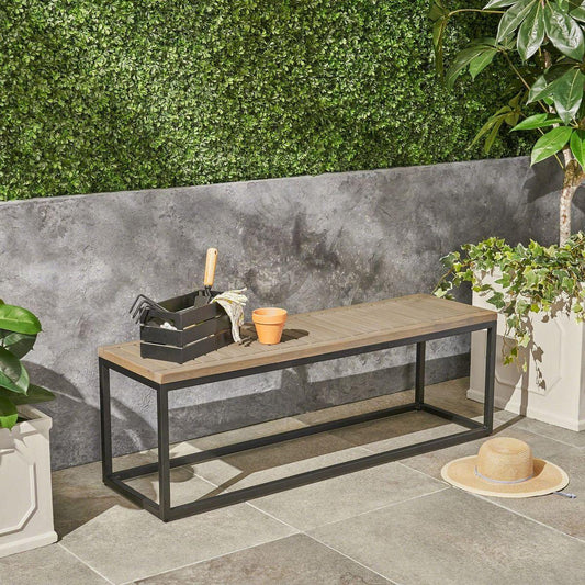 JECO INDUSTRIAL WOOD AND METAL BENCH