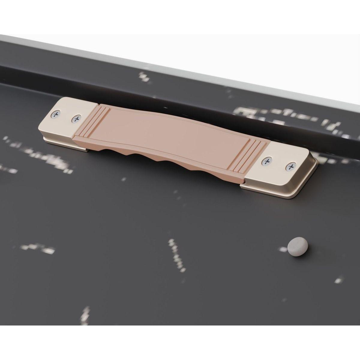 62.4" Extendable 78.15"Very large Black Dining Table Modern Mid-Century Kitchen Table Set for Dining Room, party Table,Conference table,Black metal X shape Legs.