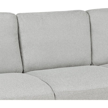 Living Room Furniture chair and 3-seat Sofa (Light Gray)