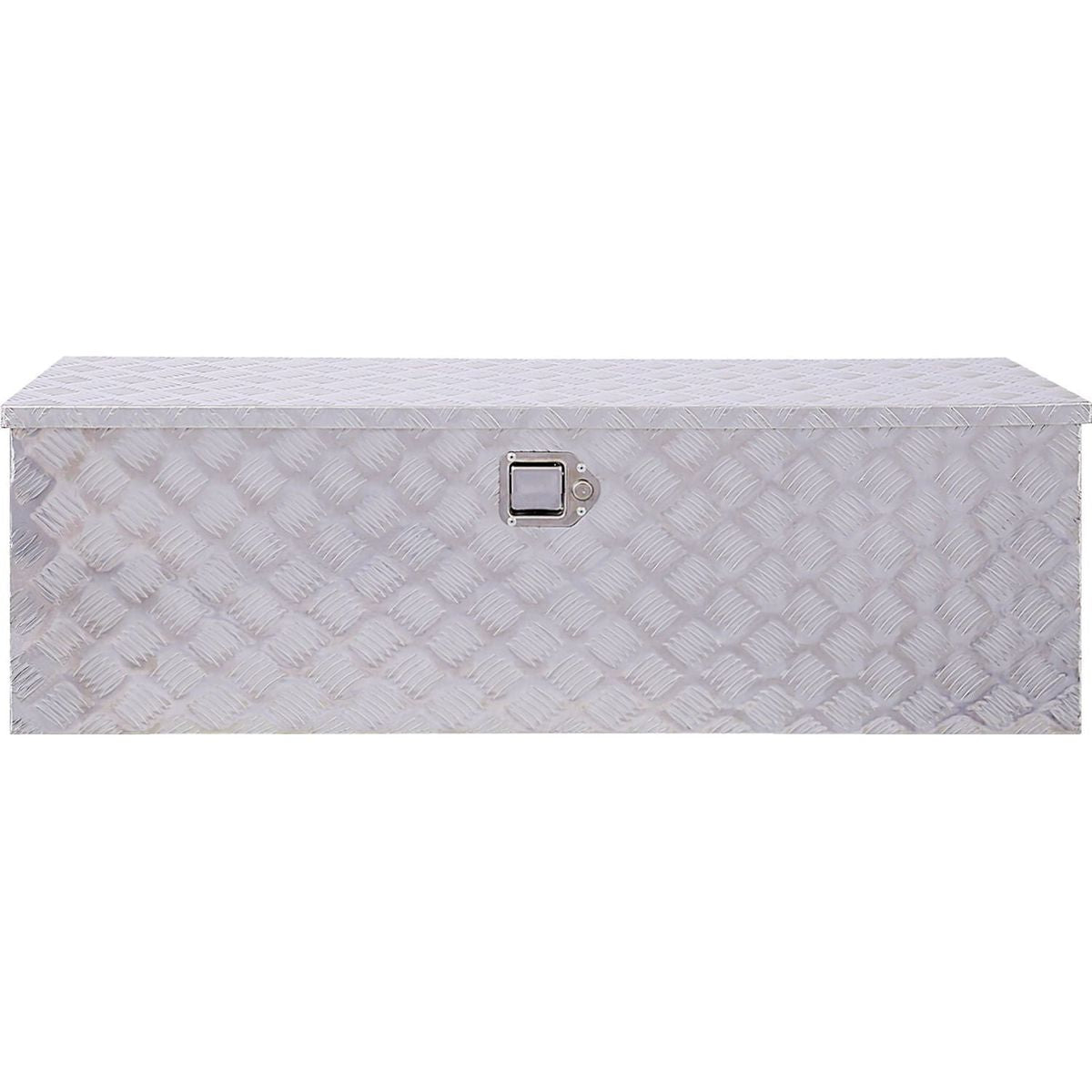 48inch Aluminum tool box,heavy duty truck bed tool box,outdoor trailer pickup storage tool box,RV storage organizer,underbody box w/lock keys,silver 48x15x15inch