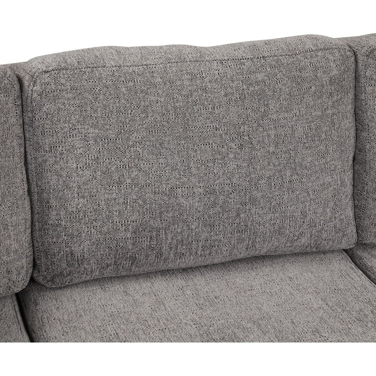 108.6" U-shaped Sectional Sofa Pull out Sofa Bed with Two USB Ports, Two Power Sockets, Three Back Pillows and a Storage Chaise for Living Room, Light Gray