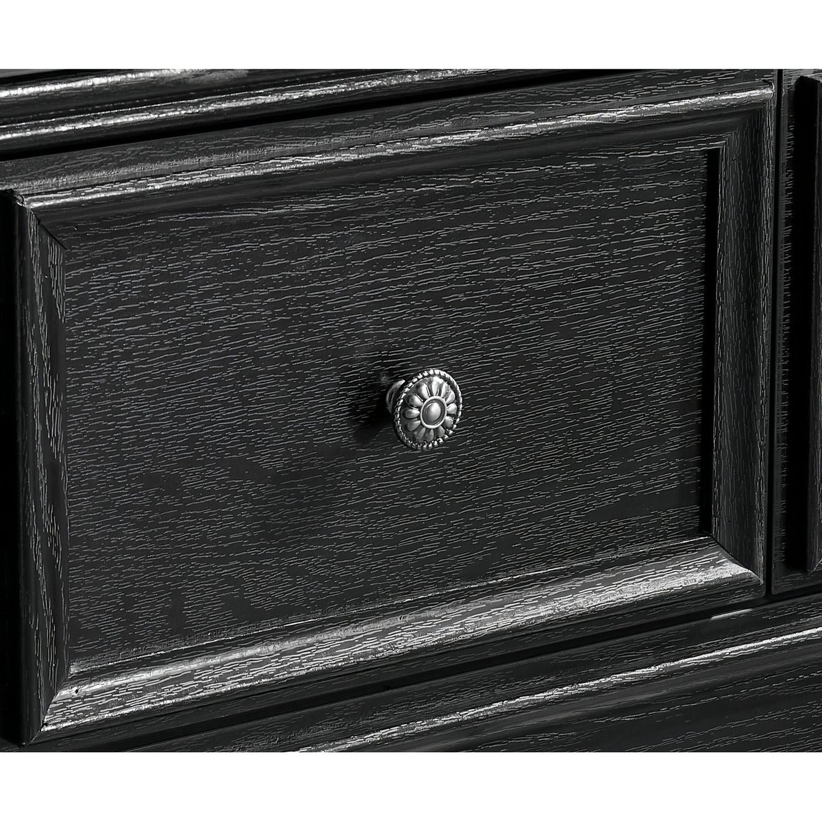 Modern 7 Drawers Dresser 7 Drawers Cabinet,Chest of Drawers Closet Organizers and Storage Clothes Storage Drawers Cabinet for Living Room, Farmhouse Dresser Organizer Black