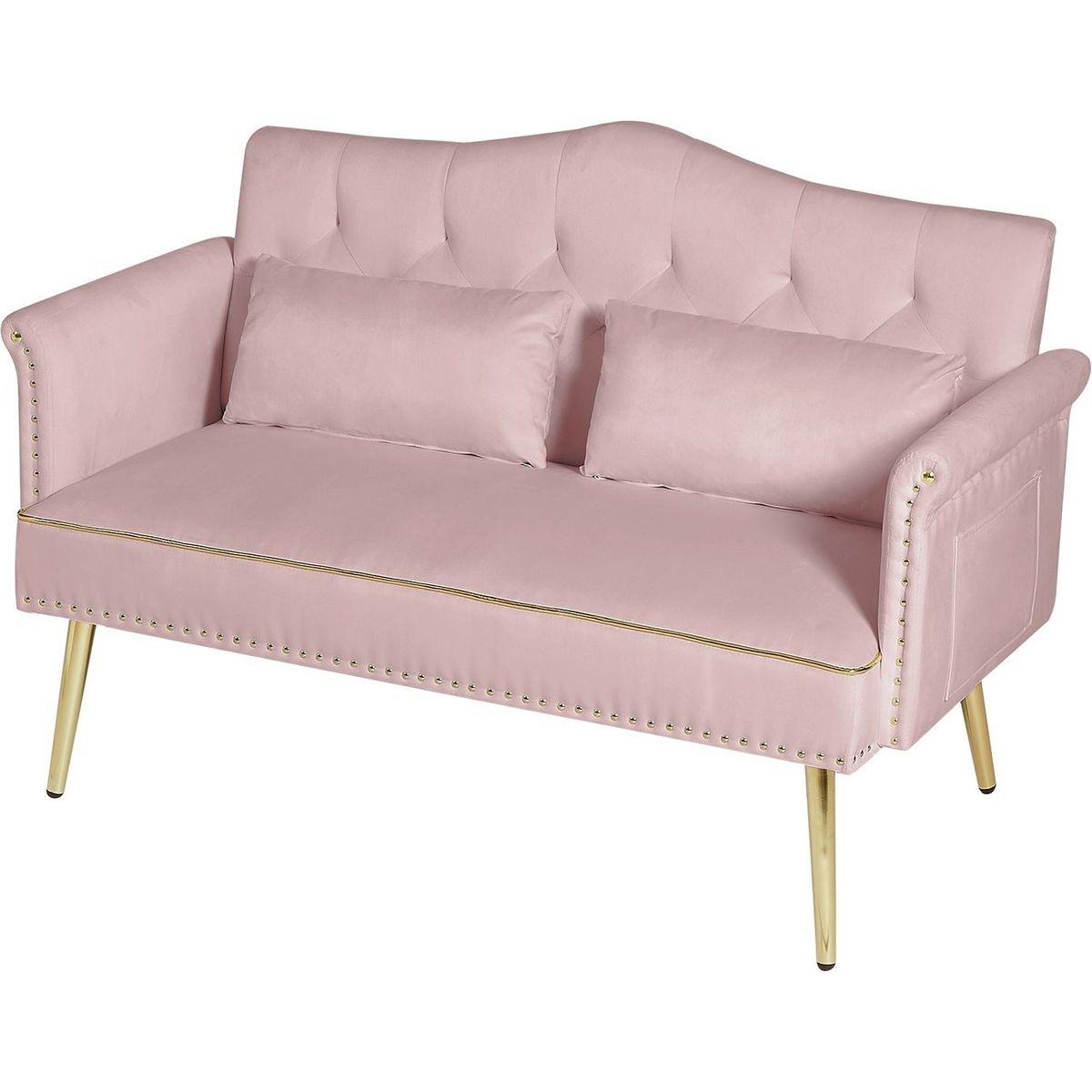 PINK 2 SEATER SOFA