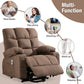 Power Lift Recliner Chair Recliners for Elderly with Heat and Massage Recliner Chair for Living Room with Infinite Position and Side Pocket,USB Charge Port.BROWN