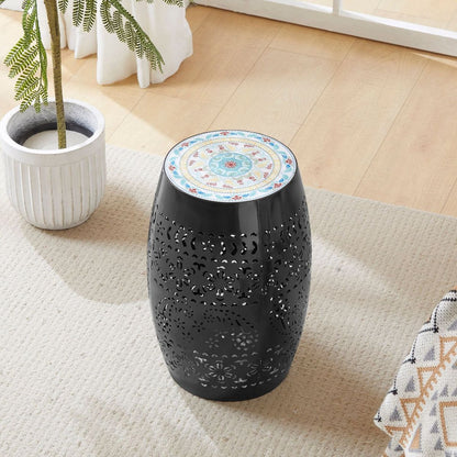 RUBY12" SIDE TABLE -BLACK