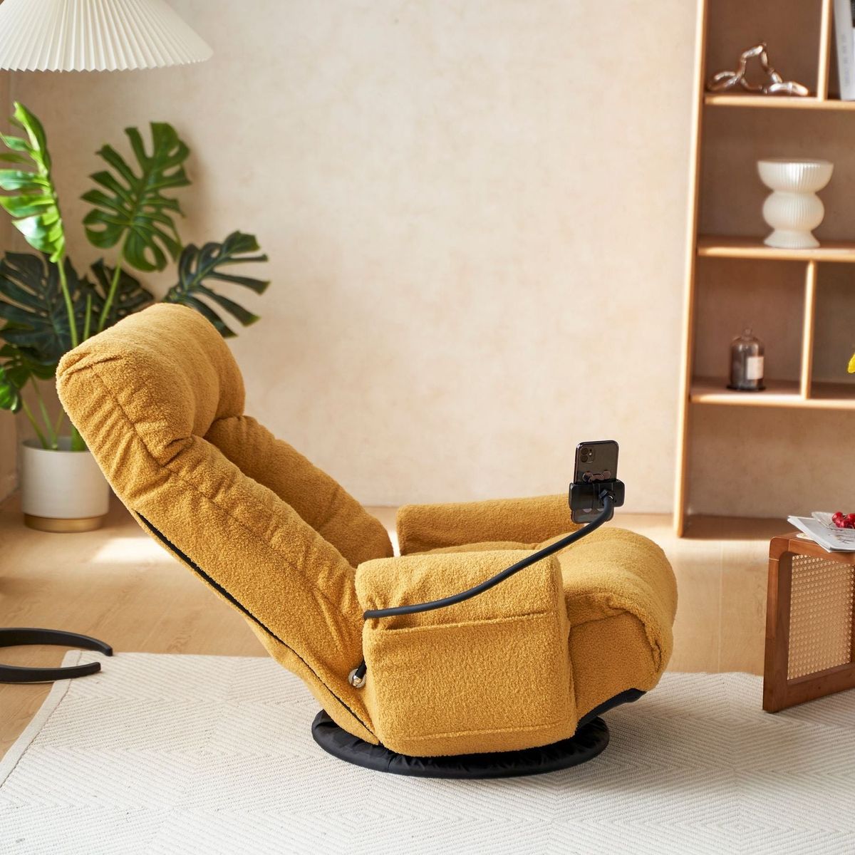 Adjustable head and waist, game chair, lounge chair in the living room, 360 degree rotatable sofa chair,Rotatable seat Leisure Chair deck chair