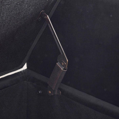 Storage Bench, 44.5-Inch Queen Velvet Button Bedside Bench, Entryway Living Room with Armrests, Nailhead Trim, Upholstered Bedroom Bench, Bedside Ottoman, Living Room, Entryway, Black