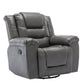 360Swivel and Rocking Home Theater Recliner Manual Recliner Chair with Wide Armrest for Living Room,Bedroom, Grey