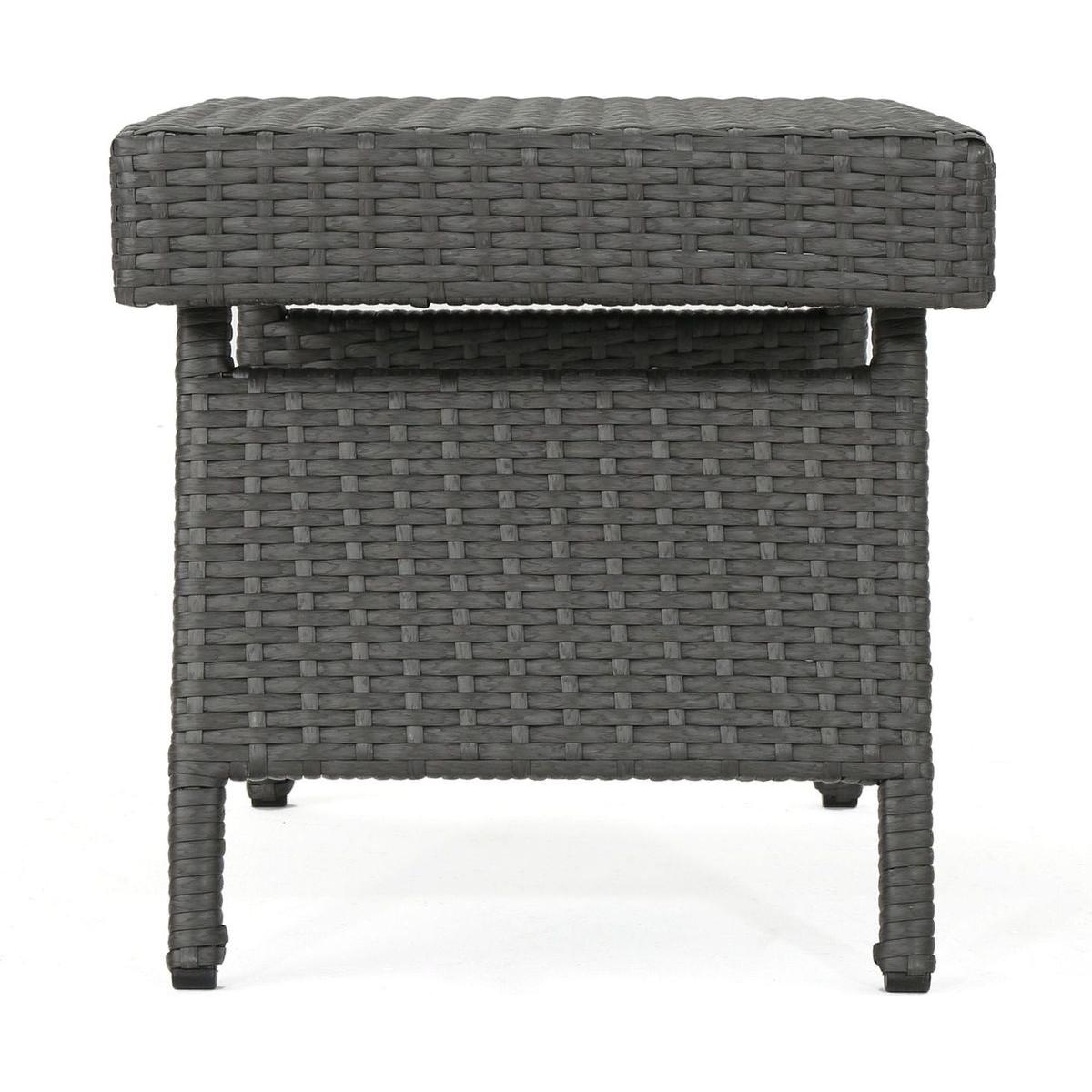 SALEM PE WICKER SNACK TABLE