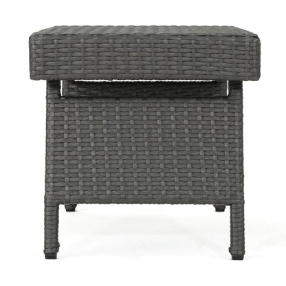 SALEM PE WICKER SNACK TABLE