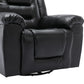 360Swivel and Rocking Home Theater Recliner Manual Recliner Chair with Wide Armrest for Living Room,Bedroom, Black