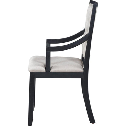 Retro 5-piece Dining Set Extendable Round Table and 4 Chairs for Kitchen Dining Room (BLACK OAK)