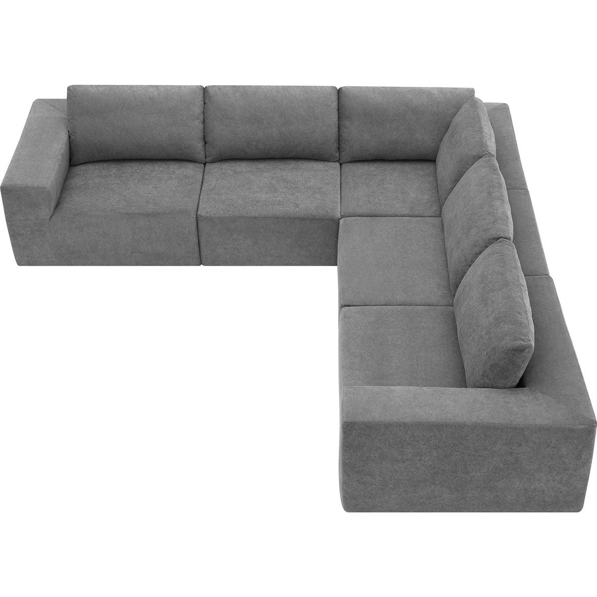 116x116" Modular L Shaped Sectional Sofa,Luxury Floor Couch Set,Upholstered Indoor Furniture,Foam-Filled Sleeper Sofa Bed for Living Room,Bedroom,5 PC Free Combination,3 Colors