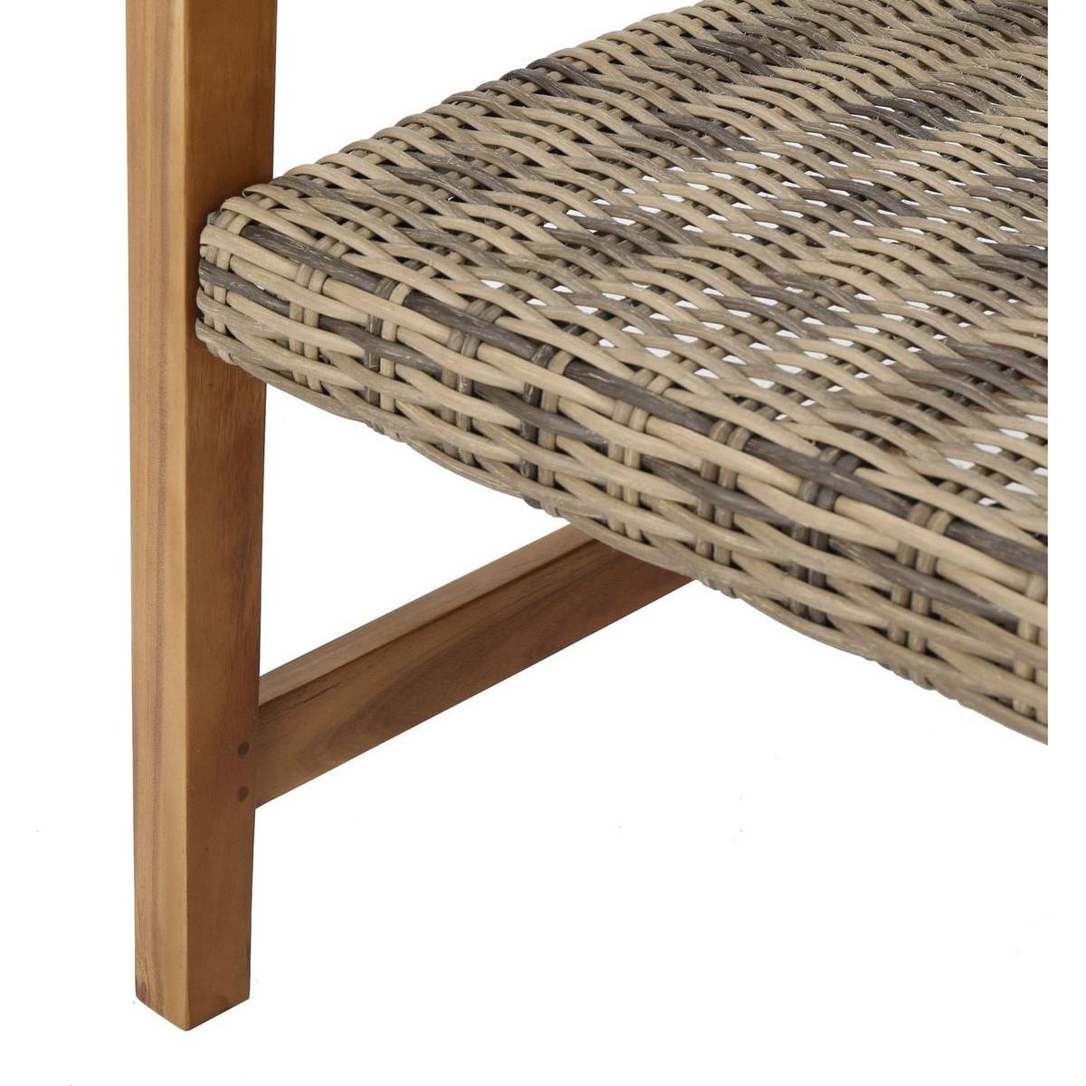 HAMPTON WOOD + WICKER CLUB CHAIR