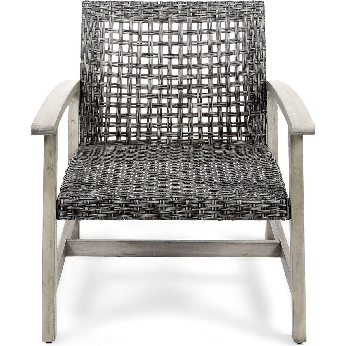 HAMPTON WOOD + WICKER CLUB CHAIR