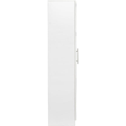 Stackable Wall Mounted Storage Cabinet, 15.75" D x 15.75" W x 70.87" H, White