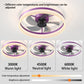 Ceiling Fans with Lights Dimmable LED Embedded installation of thin modern ceiling fans(Purple)