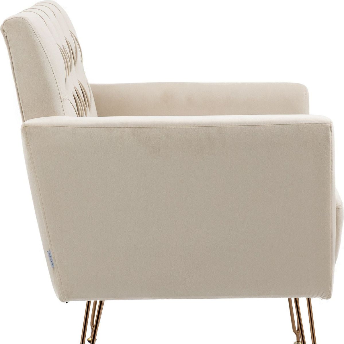 Accent Chair, leisure single sofa with Rose Golden feet