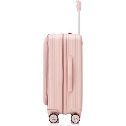 Luggage Sets 3 Piece(20/24/28), Expandable Carry On Luggage with TSA Lock Airline Approved, 100% PC Hard Shell and Lightweight Suitcase with Front Pocket and Spinner Wheels