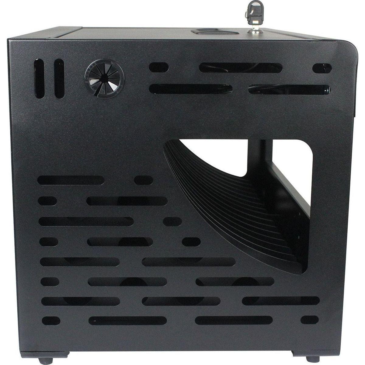 16 Bay Charging Cabinet for Laptop,Chromebook, Locking Charging Station-BLACK