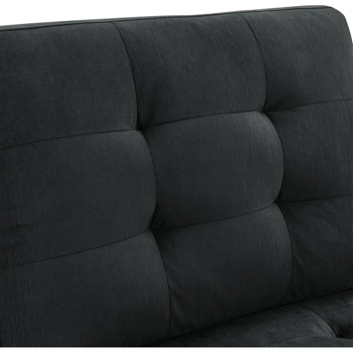 Single Chair for Modular Sectional,Black Velvet (26.5"x31.5"x36")