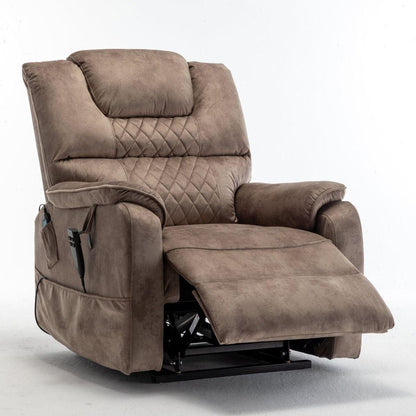 Lounge chair lift chair relax sofa chair sitting room furniture sitting room power supply elderly electric lounge chair (180 degree lying flat) - Streamdale Furniture