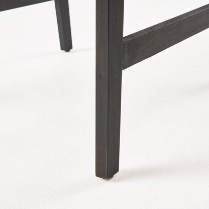Outdoor Weather Resistant Acacia Wood Adirondack Dining Chairs (Set of 2), Dark Gray Finish
