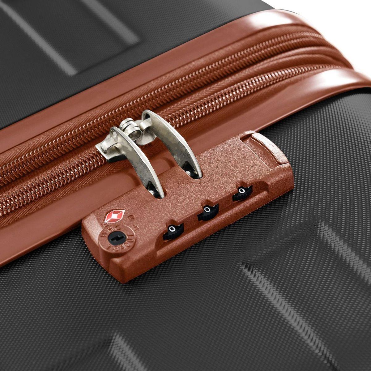 Luggage Sets New Model Expandable ABS Hardshell 3pcs Clearance Luggage Hardside Lightweight Durable Suitcase sets Spinner Wheels Suitcase with TSA Lock 20"24"28"(black and brown)