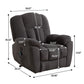 Power Lift Recliner Chair Recliners for Elderly with Heat and Massage Recliner Chair for Living Room with Infinite Position and Side Pocket,USB Charge Port(GREY)