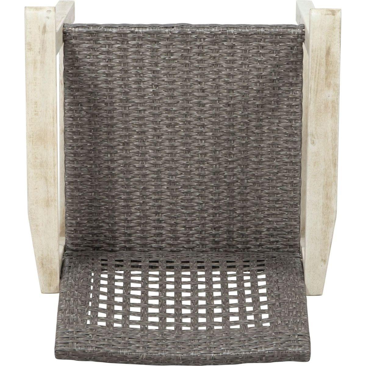 HAMPTON WOOD AND WICKER DINING CHAIR(SET OF 2 )