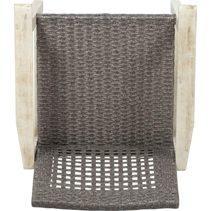 HAMPTON WOOD AND WICKER DINING CHAIR(SET OF 2 )