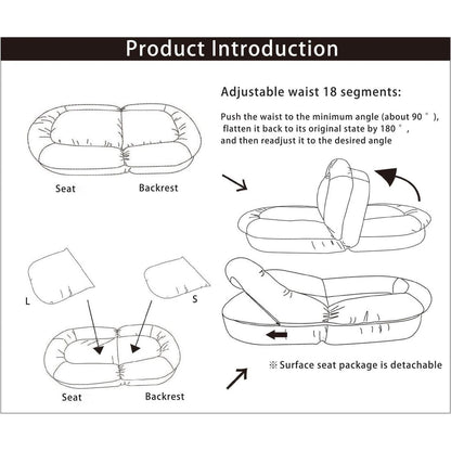 Triple Fold Down Sofa Bed