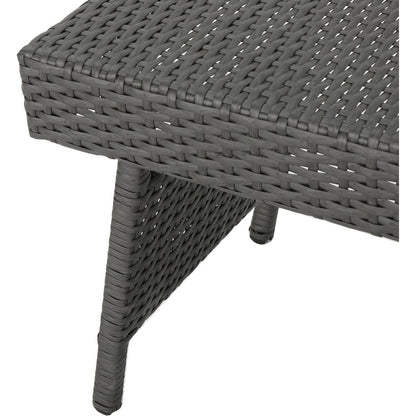 SALEM PE WICKER SNACK TABLE