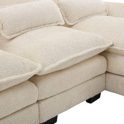Modern Large chenille Fabric U-Shape Sectional Sofa