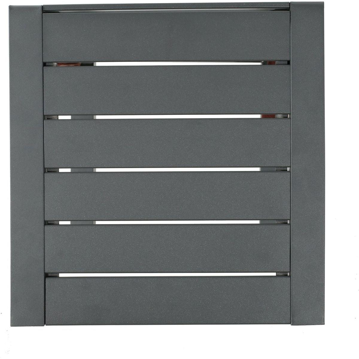 CAPE CORAL ALU C-SHAPED TABLE GREY