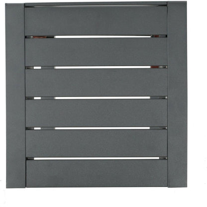 CAPE CORAL ALU C-SHAPED TABLE GREY