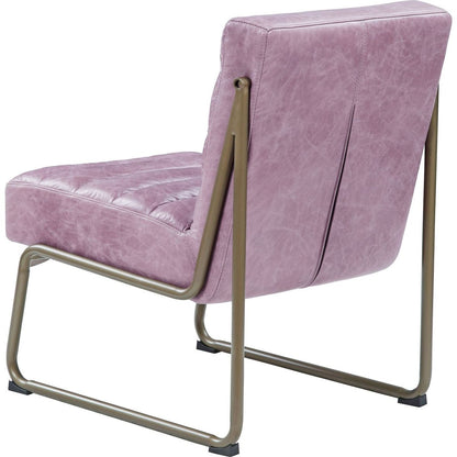 Loria Accent Chair in Wisteria Top Grain Leather