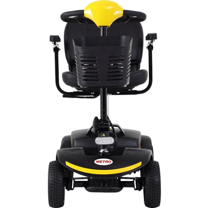 Four wheels Compact Travel Mobility Scooter with 300W Motor for Adult-300lbs, YELLOW