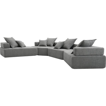 156"Oversized Modular U Shaped Sectional Sofa,Luxury Boucle Floor Couch Set,Convertible Sleeper Couch,Spacious Foam-Filled Sofa Bed for Living Room,4 PC Free Combination,2 Color