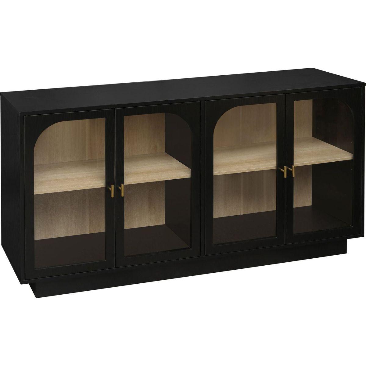 Storage Cabinet with Acrylic Door for Living Room, Dining Room, Study