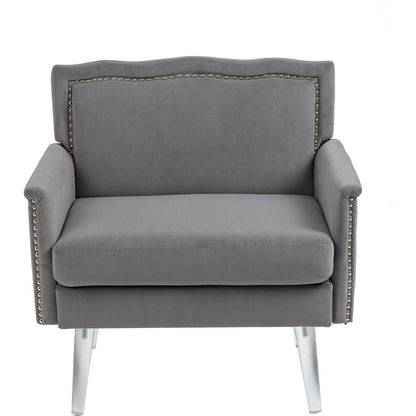 Accent Chair, Living Room Chair / leisure single sofa with acrylic feet