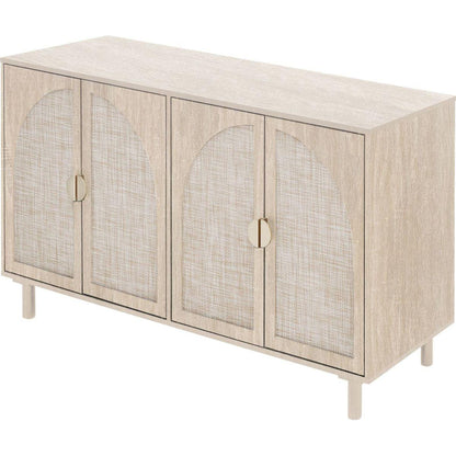 4 Door Cabinet, Suitable for Bedroom, Living Room, Study