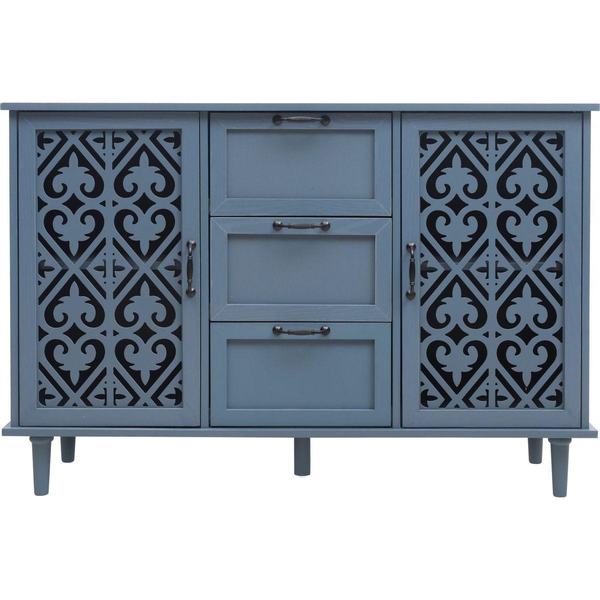 2 Door 3 Drawer Cabinet, American Furniture, Suitable for Bedroom, Living Room, Study